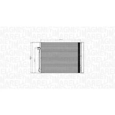 Imagem de MAGNETI MARELLI 350203795000 Condensador com secador 607x458x16 458 607 16