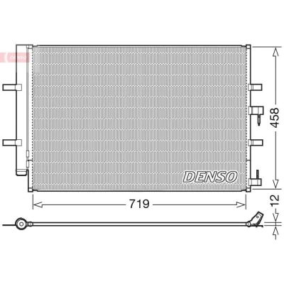 Imagem de DENSO DCN10036 Condensador com secador 687x471.6x12 R 134a 687