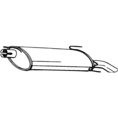 Imagem de BOSAL 185 221 Panela de escape traseira OPEL: Astra F CC