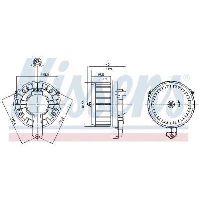 Imagem de NISSENS 87670 Ventilador do Habitáculo