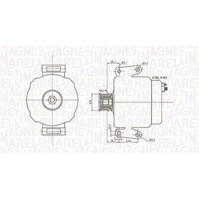 Imagem de MAGNETI MARELLI 063731630010 Alternador 12V 150A MERCEDES BENZ: Classe C T modell, Sedan, Vito Minibus