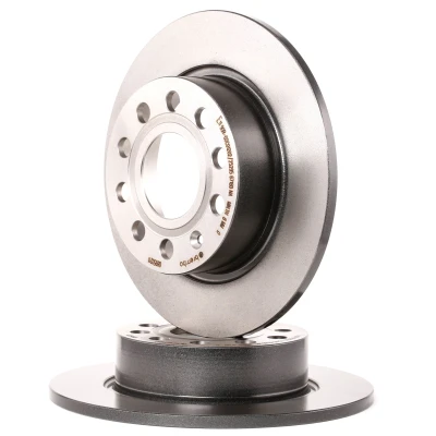 Imagem de BREMBO COATED DISC LINE 08.9502.11 Disco de travão 253 10 5 cheio revestido com parafusos VOLKSWAGEN: GOLF 5, Scirocco III, 6 endado, norauto,