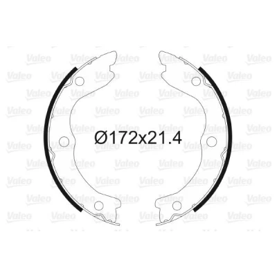 Imagem de VALEO 564177 Maxilas de travão Mão Eixo traseiro sem cilindro roda NISSAN: X Trail