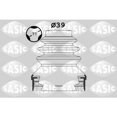 Imagem de SASIC 1900002 Fole de Transmissão do lado da caixa velocidades PEUGEOT: 407 Coupe, SW, 307 Hatchback, CITROËN: C5 I C4 Hatchback