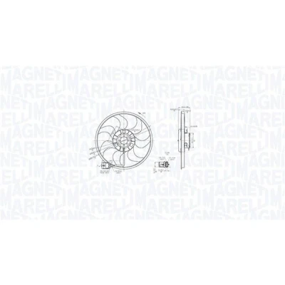 Imagem de MAGNETI MARELLI 069422864010 Ventilador de Radiador 3905mm 12V 342W OPEL: Combo C Van / Carrinha, Astra H Caravan, Corsa