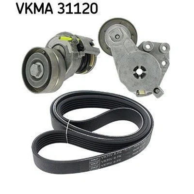 Imagem de SKF VKMA 31120 Jogo de correias trapezoidais estriadas VOLKSWAGEN: Golf 6, 5, Jetta 3, SEAT: Ibiza 4 Sportcoupe, ST,