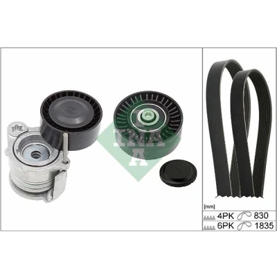 Imagem de INA 529 0359 10 Jogo de correias trapezoidais estriadas BMW: 3 Touring, 1 Hatchback, Sedan