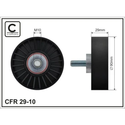 Imagem de CAFFARO 29 10 Polia de Desvio FORD: Transit Connect Mk1 Van, Focus Carrinha, Hatchback