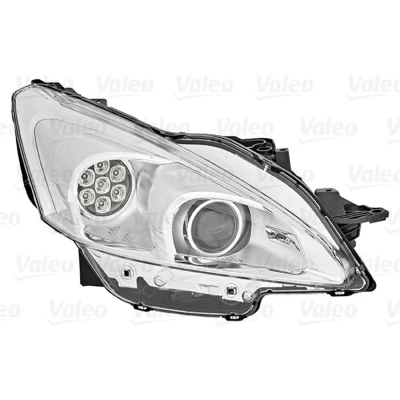Imagem de VALEO ORIGINAL PART 046871 Farol Principal à direita com luzes direccionais para circulação pela sem módulo de comando xénon