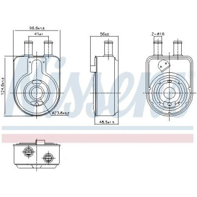 Imagem de NISSENS 91448 Radiador de Óleo