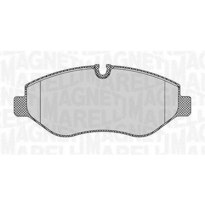 Imagem de MAGNETI MARELLI 363916060298 Jogo de pastilhas para travão disco preparado indicador aviso desgaste MERCEDES BENZ: Vito Mixto
