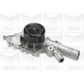 Imagem de GRAF PA752 Bomba de água com junta mecânico Chapa aço 90 para accionamento da correia trapezoidal estriada MERCEDES BENZ: Classe C T modell