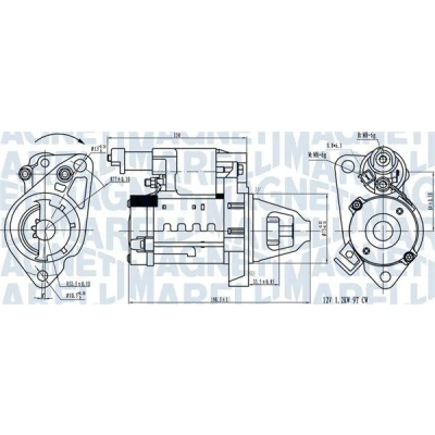 Imagem de MAGNETI MARELLI 063721642610 Motor de arranque 12 1,4 9 HONDA: CIVIC
