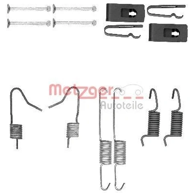 Imagem de METZGER 105 0898 Kit de acessórios, maxilas travão estacionamento TOYOTA: Yaris I Hatchback, Corolla IX Celica VII Coupe