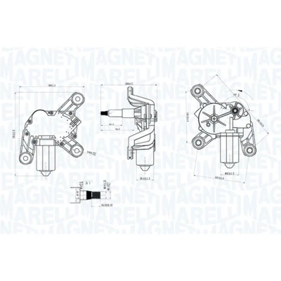 Imagem de Motor de limpa vidros MAGNETI MARELLI 064070700010