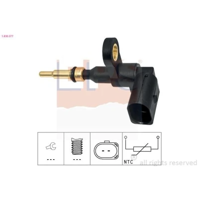 Imagem de EPS 1.830.377 Sensor da Temperatura do Líquido de Refrigeração Made in Italy OE Equivalent preto VOLKSWAGEN: Golf 7 Variant, 7, Touran II