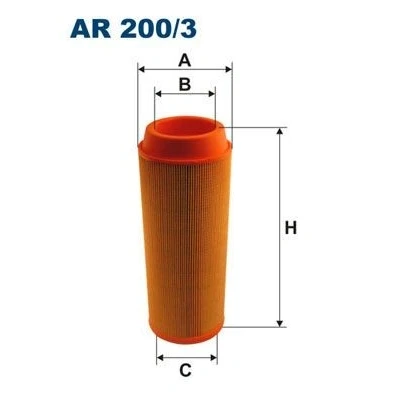 Imagem de FILTRON ar 200/3 Filtro de 320 123 Cartucho filtrante