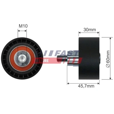 Imagem de FAST FT44566 Polia de Desvio CITROËN: C3 I Hatchback, Berlingo II Van, / First PEUGEOT: 206 Partner 307 SW