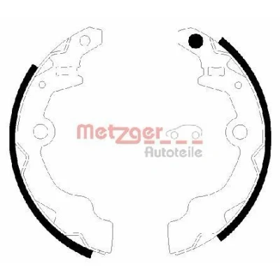 Imagem de METZGER MG 943 Maxilas de Travão Eixo traseiro 180 31 SUZUKI: Alto IV