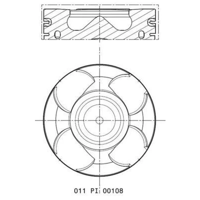 Imagem de Pistão MAHLE 011 PI 00108 001