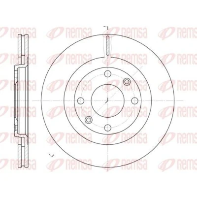Imagem de REMSA 6240.10 Disco de travão Eixo dianteiro 266, 266 20,5 4 ventilado PEUGEOT: 206 Hatchback, 306 Partner I Van, CITROËN: Xsara Picasso
