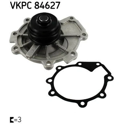 Imagem de SKF VKPC 84627 Bomba de água com juntas Metal para accionamento da correia trapezoidal estriada FORD: MONDEO 3 Kombi,