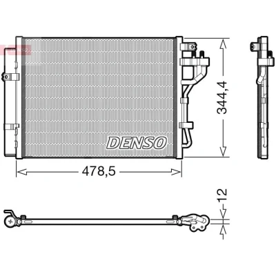 Imagem de DENSO DCN43006 Condensador com secador R 134a