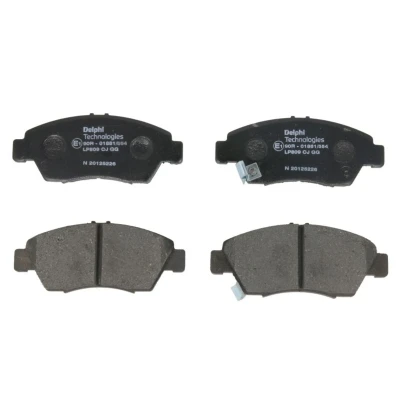 Imagem de DELPHI LP809 Jogo de pastilhas para travão disco com avisador sonoro desgaste sem chapa anti ruído acessórios HONDA: CIVIC 7 Hatchback