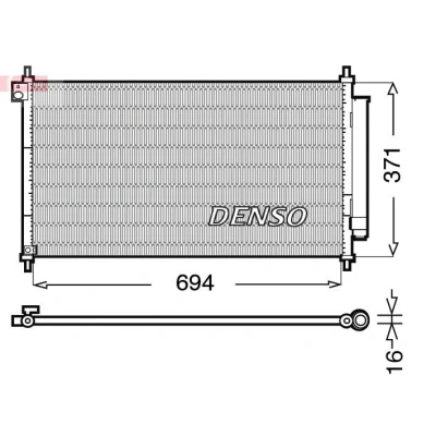 Imagem de Condensador, ar condicionado DENSO DCN40012