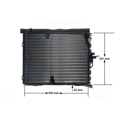 Imagem de MAHLE ORIGINAL AC 133 000S Condensador sem secador 540 MERCEDES BENZ: W124 Sedan