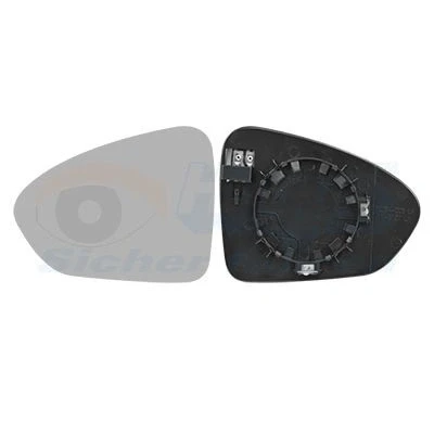 Imagem de VAN WEZEL 1717837 Vidro Espelho esquerda FIAT: Tipo Carrinha, Sedan, Hatchback