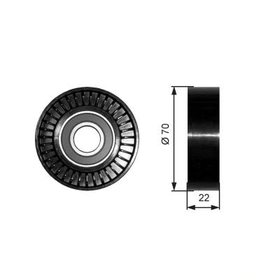 Imagem de GATES FleetRunner Micro V Kit T36252 Polia de Desvio MERCEDES BENZ: Classe A, Vaneo