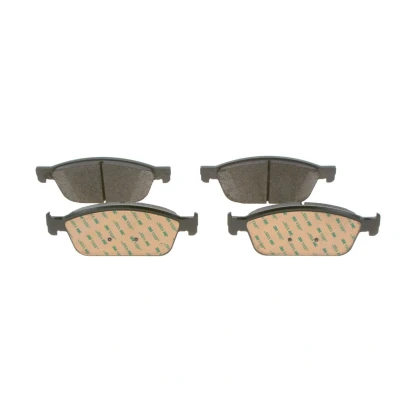Imagem de BOSCH 0 986 495 388 Jogo de pastilhas para travão disco Baixo teor metálico com chapa anti ruído, grampo do êmbolo