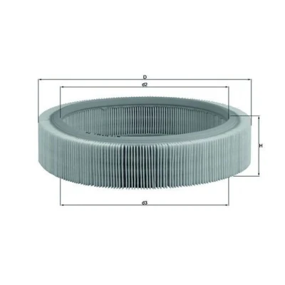 Imagem de MAHLE ORIGINAL LX 317 Filtro de ar 62,0 261,5 Cartucho filtrante RENAULT: Megane 1, Scenic, CLIO VOLVO: 480 E, 460 L, 440 K