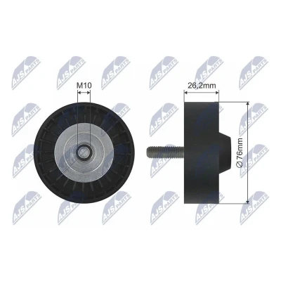 Imagem de NTY RNK VW 032 Polia Tensora SEAT: Altea XL, Leon II Hatchback, SKODA: Fabia 2, VOLKSWAGEN: Caddy 3, GOLF 6