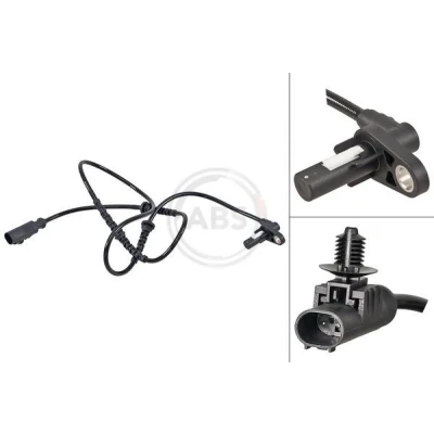 Imagem de A.B.S. 31646 Sensor de ABS activo 985mm 1080mm 28mm preto