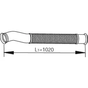 Imagem de DINEX 22188 Tubo de escape 1020, 1020 à frente 124,8 Euro 5