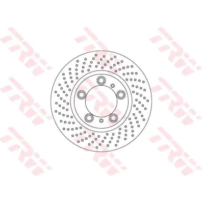 Imagem de TRW DF6778S Disco de travão 315 28 5 130 perfurado/ventilado pintado