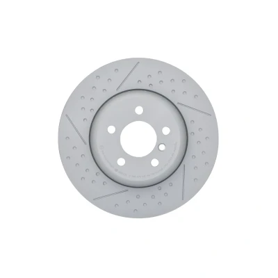 Imagem de BOSCH 0 986 479 E15 disco de travão 345 24 5 120 ventilado, duas peças, ranhurado/perfurado revestido alto carbono com parafusos