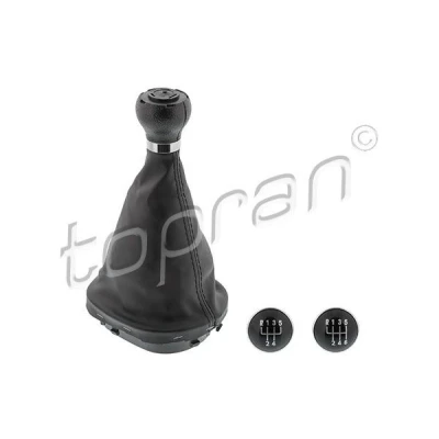 Imagem de TOPRAN 115 892 Revestimento da alavanca caixa de velocidades preto VOLKSWAGEN: Touran I, Caddy 3