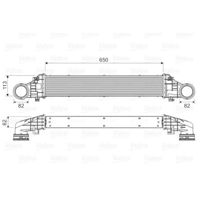 Imagem de VALEO 818587 Intercooler sem válvula de recirculação dos gases escape MERCEDES BENZ: Classe E Sedan, T modell