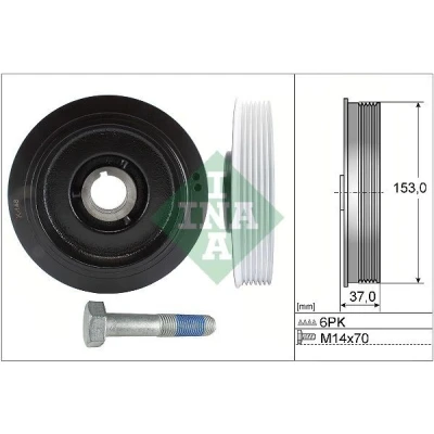 Imagem de INA 544 0058 20 Kit da polia correia cambota PEUGEOT: 206 Hatchback, 406 Sedan, Van