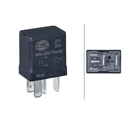 Imagem de HELLA 4RA 933 714 651 Relé, corrente de trabalho 20A 4pólos
