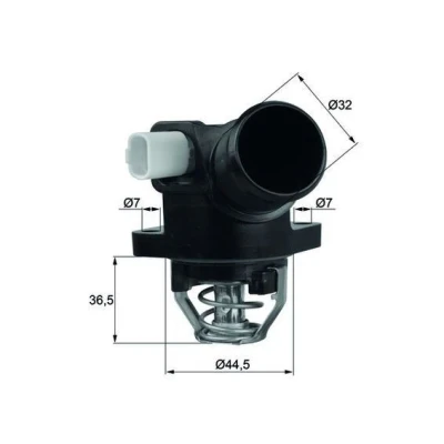Imagem de MAHLE ORIGINAL TM 32 103 Termóstato, líquido de refrigeração com junta CITROËN: C3 I Hatchback, II, C2 PEUGEOT: 207 Hatchback