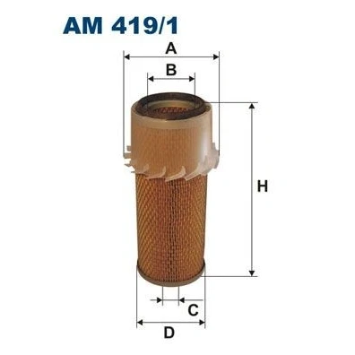 Imagem de FILTRON AM 419/1 Filtro de ar 261 141 Cartucho filtrante