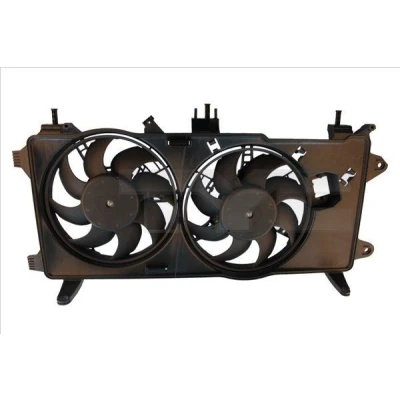 Imagem de TYC 809 0033 ventilador de radiador para veículos com ar condicionado 275 270+180 estrutura do (caixilho)