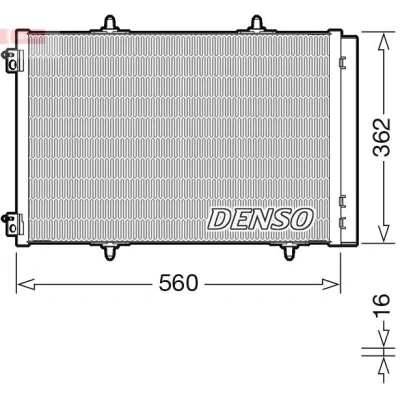 Imagem de DENSO DCN07061 Condensador com secador R 134a CITROËN: C3 Aircross 2