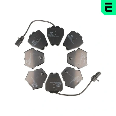 Imagem de OPTIMAL BP 12158 Jogo de pastilhas para travão disco Eixo dianteiro incl. contacto aviso desgaste AUDI: A4 B5 Avant, Sedan, A6 C5 Avant