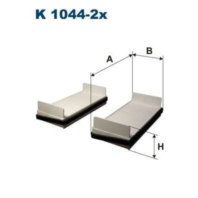 Imagem de Filtros habitáculo padrão filtron k1044 2x