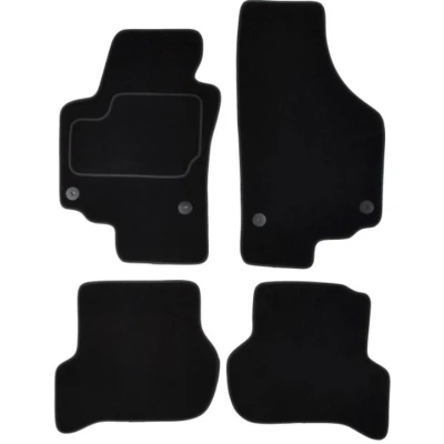 Imagem de MAMMOOTH A041 SET25 PRM 01 Conjunto de tapete chão Têxtil à frente e atrás 4 preto SEAT: Altea